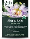Gaia Herbs Sleep & Relax Herbal Tea - Supportive Sleep Aid for a Natural Calm to Prepare for a Good Night’s Rest* - With Passionflower, Chamomile & Lemon Balm - 16 Caffeine-Free Tea Bags 2