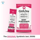 GoLive Prebiotic and Probiotic for Women, Men, Kids. Berry Pomegranate Synbiotic Powder w/ L-Glutamine, Vitamin D3, Electrolytes. For Gut Health, Digestion, Metabolism, Immunity 15-50B CFUs. 3