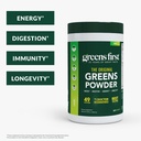 Greens First Original Greens Powder - 49 Superfoods - Organic Fruits & Veggies - Prebiotics, Probiotics & Digestive Enzymes - Antioxidant Smoothie - Dairy Free, Vegan & Non-GMO (Mint, 60 Servings) 3