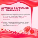 Ashwagandha Gummies 2500mg for Women & Men: Ashwagandha Supplement Gummy Extra Strength with Turmeric, Vitamin D3, L-Theanine, Magnesium - Filled Gummies, Strawberry Flavor, Vegan, Non-GMO 6