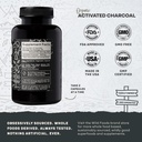 Wild Foods Activated Charcoal Capsules | 100% Organic Coconut Shells Active Tablets for Bloating Relief | Lab Tested & Non-GMO Detox Pills | USA (Two Bottles - 120 Capsules) 4
