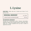 Nature's Bounty L-Lysine - 1000 mg - 60 Tablets 4