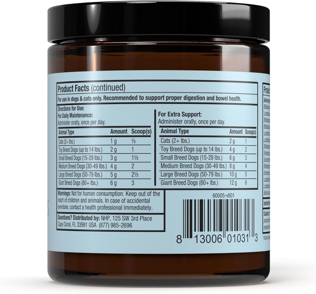 Dr. Mercola, Complete Probiotics, for Cats and Dogs, 3.17 oz (90 g), Supports Immune Function, Digestive Support, Non GMO, Soy Free, Gluten Free 4