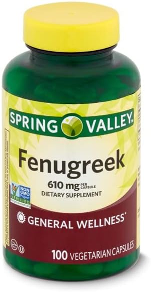 Spring Valley Fenugreek Dietary Supplement, 610 mg, 100 Count (Pack of 2) 3