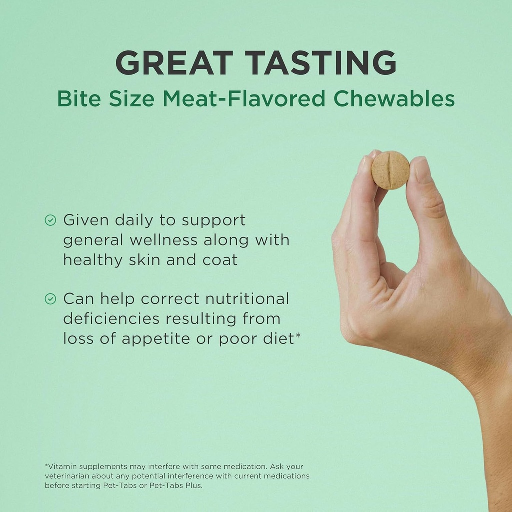 Pet-Tabs Multivitamin and Mineral Supplement for Dogs, Chewable Tablet, 60 Count Bottle 5