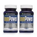 American BioSciences ImmPower | Enhanced Immune Support, Natural Killer Cell Activity & Cytokine Production | 30 Vegetarian Capsules, 500mg of AHCC per Capsule (2 Pack) 2