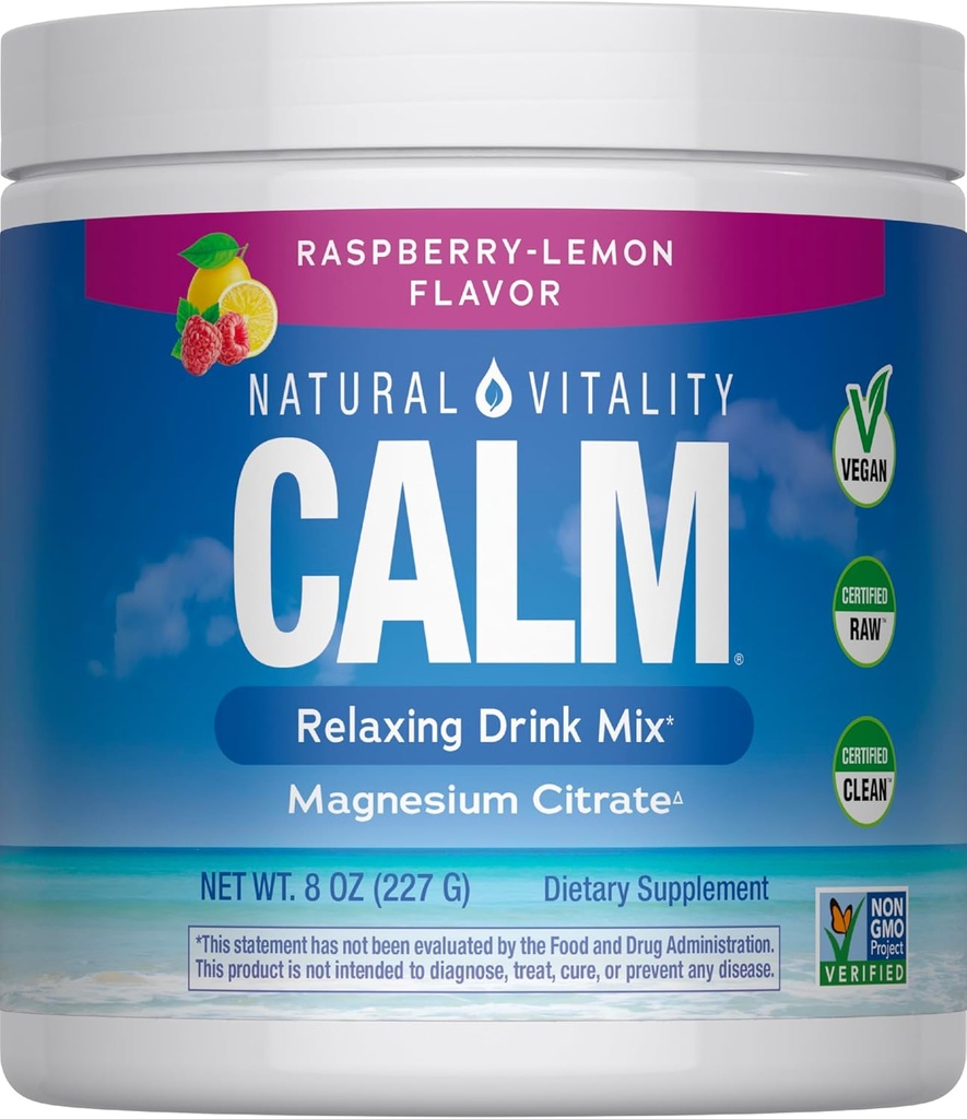 Natural Vitality Calm, Magnesium Citrate Supplement, Anti-Stress Drink Mix Powder, Unflavored - 8 Ounce (Packaging May Vary) 4