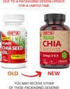 DEVA Vegan Vitamins Chia Seed Oil, Packed with Omega 3, 6, 9 & Other Essential Fatty Acids, Cold-Pressed & Unrefined, 90 Capsules 3