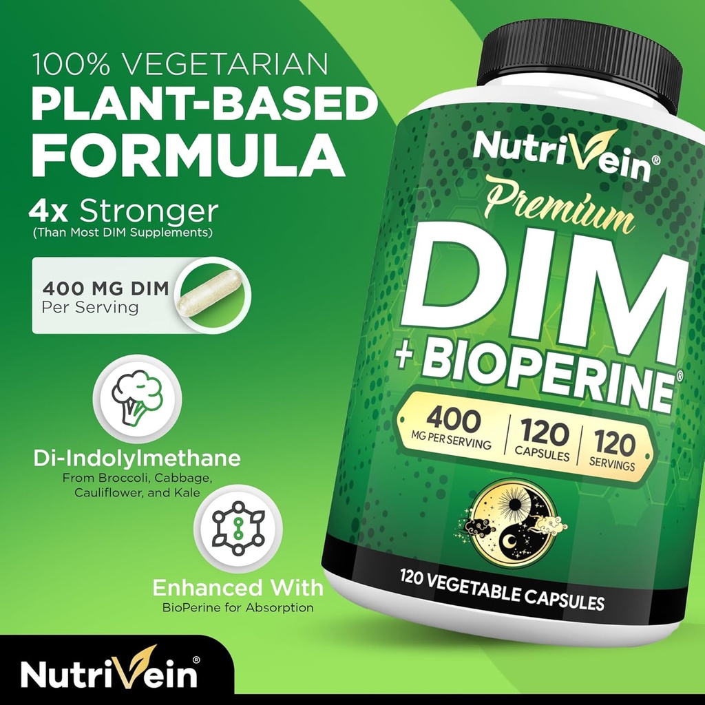 Nutrivein Premium TUDCA and DIM Supplement Bundle: High-Absorption TUDCA Supplement and DIM for Detox, Balance, and Well-Being 5