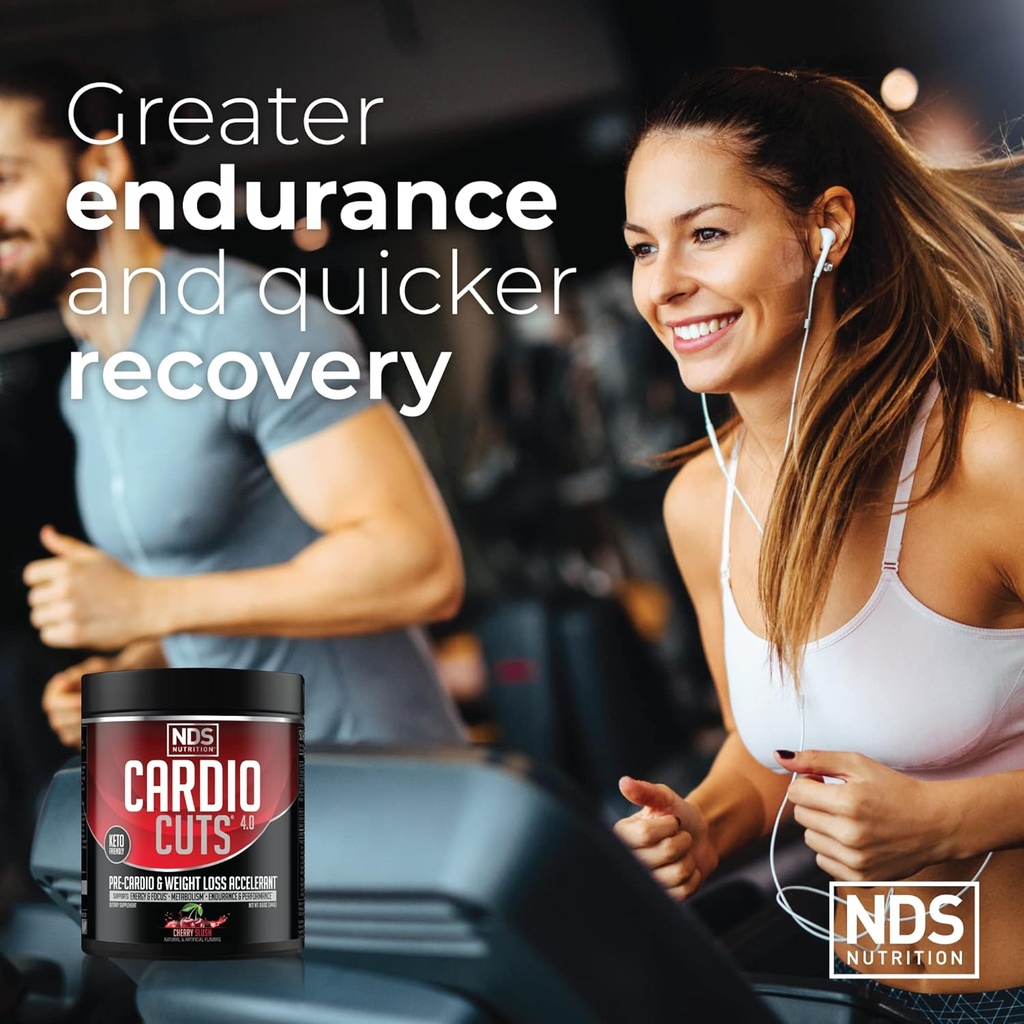 NDS Nutrition 4.0 Pre Workout Supplement - Advanced Weight Loss and Pre Cardio Formula with L-Carnitine, CLA, MCTs, L-Glutamine, and Safflower Oil - Cherry Slush (40 Servings) 4