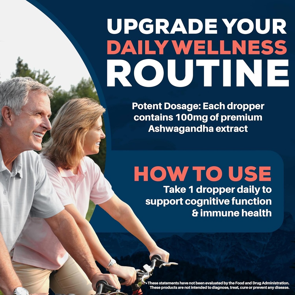 Ayush Herbs Ashwagandha Drops - Ashwagandha Alcohol-Free Drops for Adults, Calming Daily Supplement for Focus & Attention with Organic Ashwagandha, Lemon Flavor - 2 Fl Oz (80 Servings) 6