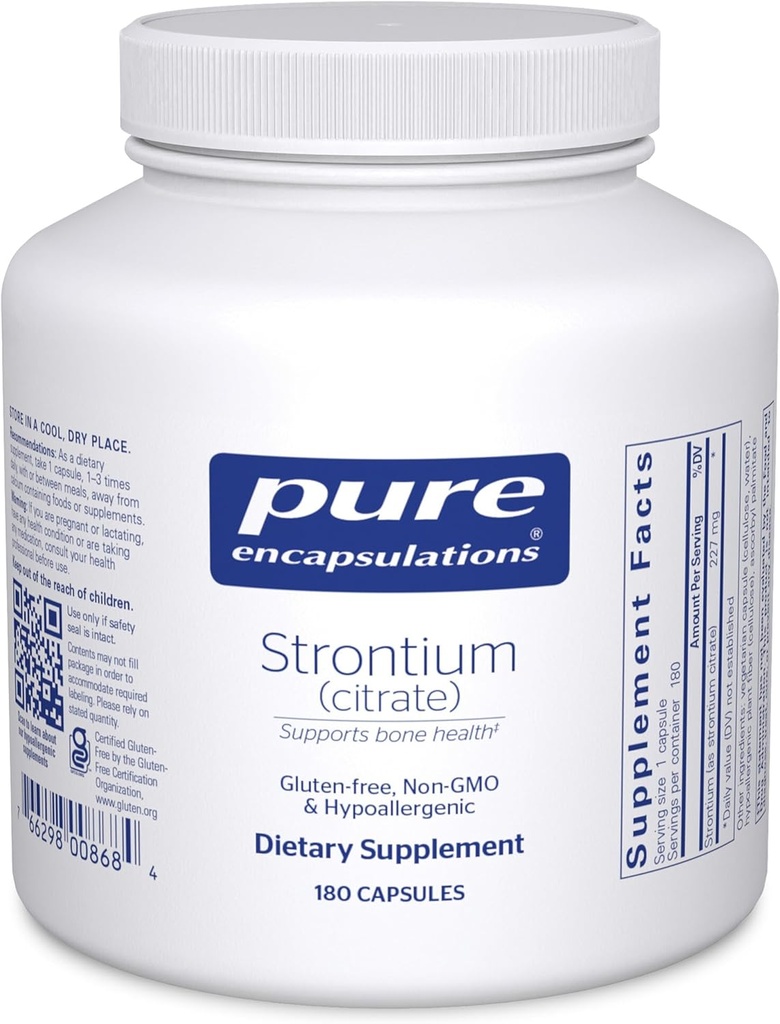 Pure Encapsulations Strontium (Citrate) | Hypoallergenic Dietary Supplement to Support Healthy Bones* | 180 Capsules 2