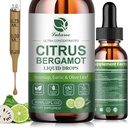 Citrus Bergamot Liquid Drops - Natural Supplement with Soursop, Red Yeast Rice, Garlic, Olive Leaf, Black Pepper - High Absorption - Support Overall Wellness* - Soursop Bitters Liquid, 2 Fl Oz 2