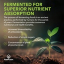 PlantFusion Alkalizing Super Greens Powder - Fermented Greens Superfood Powder Blend with Digestive Enzymes Probiotics & Prebiotic Fiber - Organic, Non-GMO, Vegan, Gluten-Free - 8.46 oz 30 Servings 6