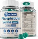 Phosphatidylserine - Nootropic Brian Supplement, Focus & Energy Gummies + Bacopa Monnieri, Omega 3, Huperzine A, Methyl B12 & B6 for Seniors, Gamers, Workers, Non-GMO, Caffeine-Free, Sugar Free,60 Cts 2