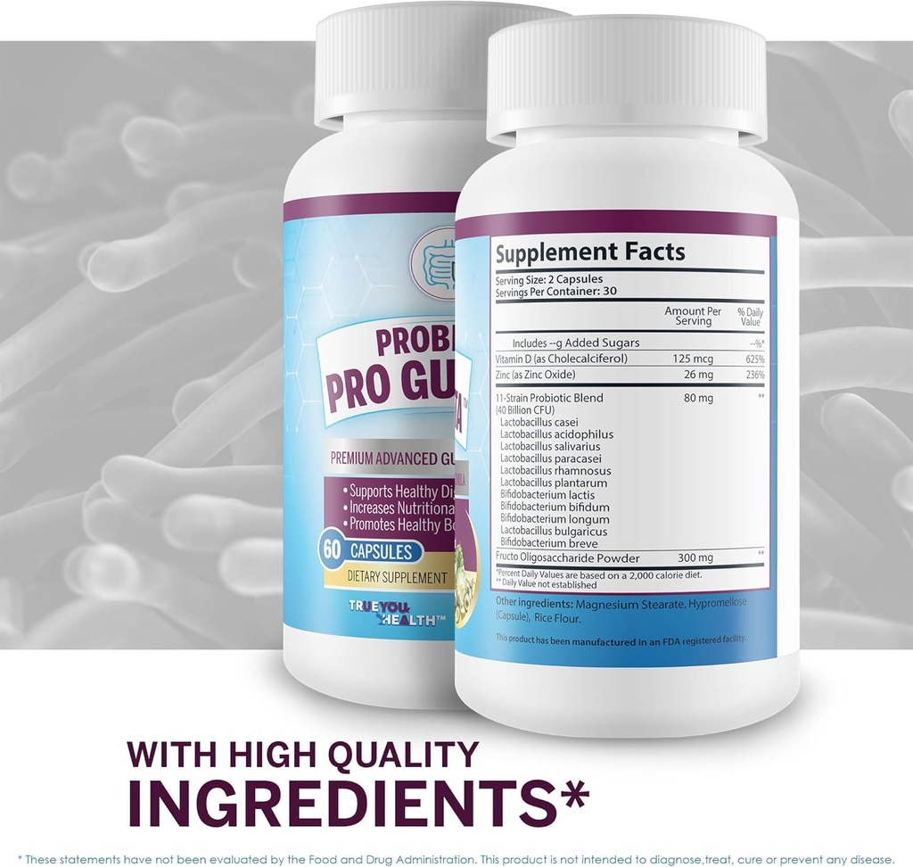 Probiotic Pro Gut Vita - Gut Health Support Probiotic & Vitamin Formula - Promote Healthy Digestion, Nutrient Absorption, Bowel Movements - Help Improve Gut Microbiome for Additional Health Benefits 6