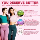 (2 Pack) Sugar Free Methylated Multivitamin for Women Gummies with Calcium, D3 K2, Inositol, Folate, Biotin, Iron, Vitamin A, C, E, B Complex - Multi Vitamins & Minerals - Energy, Immune, Bone - Vegan 5