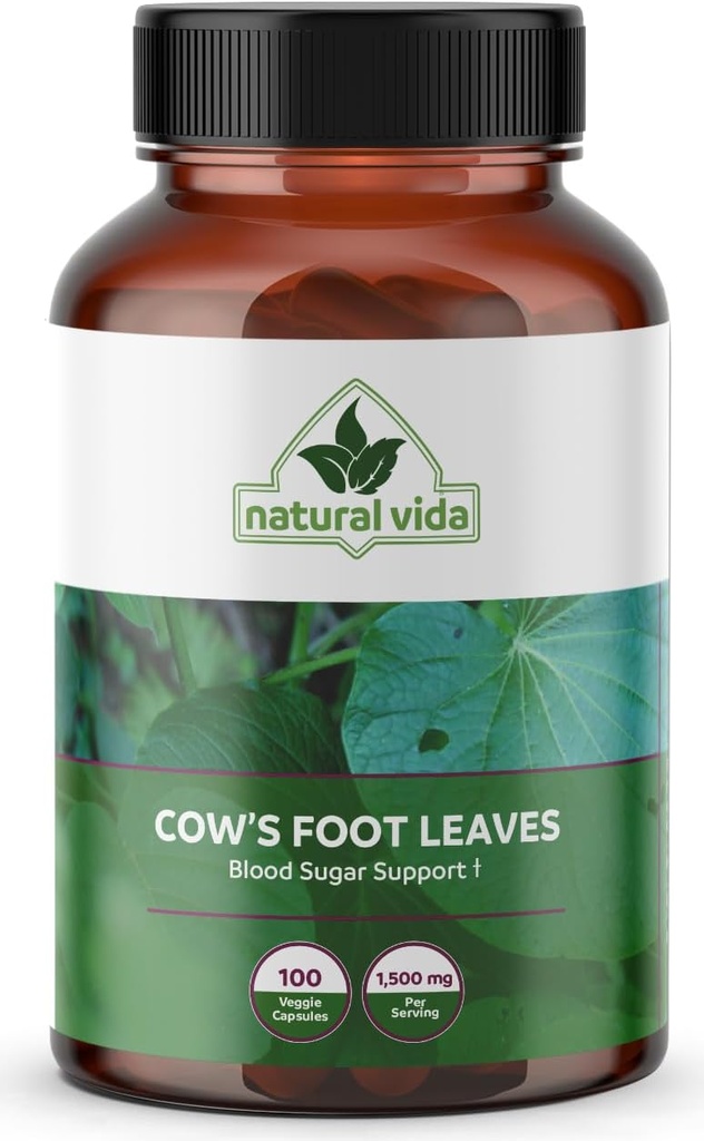 Pata de Vaca - Cow's Foot Leaves - 100 Veggie Capsules - 1,500mg Herbal Supplement Cows Foot 2