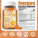 2 Packs CoQ10 500MG Gummies - 3X Better Absorption Coenzyme Q10 Supplements - Plus Omega-3, Magnesium, Vitamin B3 & Zinc for Heart Health, Cellular Energy & Antioxidant, 120 Cts 3