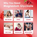 Magnesium Glycinate Gummies 500mg | Relaxation Calm Magnesium Gummies | Sugar-Free | Non-GMO | Gluten-Free | Vegan-Friendly for Adults & Kids (60 Raspberry Gummies) 3