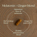 New Chapter Sleep Aid, Restful Sleep and Pain Relief, Melatonin & Ginger Sleep Supplement, Gluten Free and Non-GMO, 30 Vegetarian Capsules 5