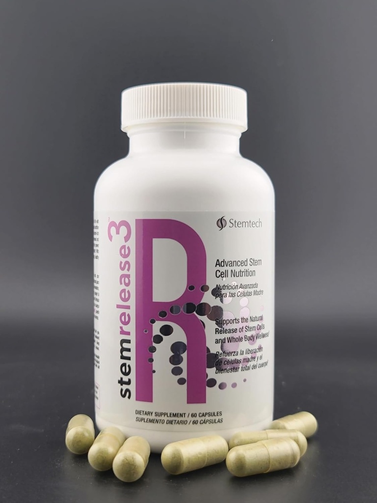 Unlock Your Body's Potential with stemrelease3™ - Cutting-Edge Stem Cell Nutrition for Natural Renewal and Youthful Vitality, Exclusive Blend for Enhanced Telomere Health 3