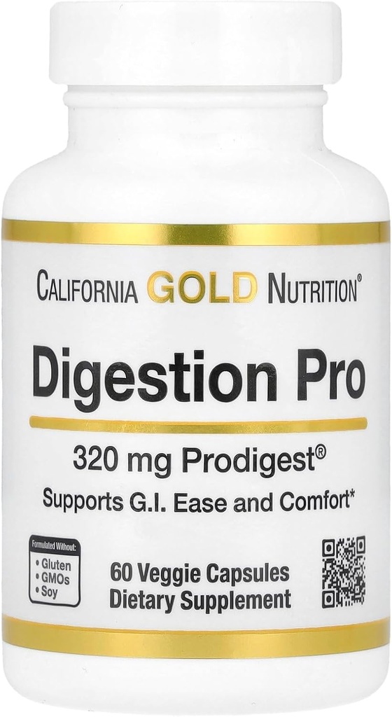 California Gold Nutrition Digestion Pro with ProDigest®, Botanical Digestive Blend of Artichoke and Ginger Extracts, 320 mg, 60 Veggie Capsules 2