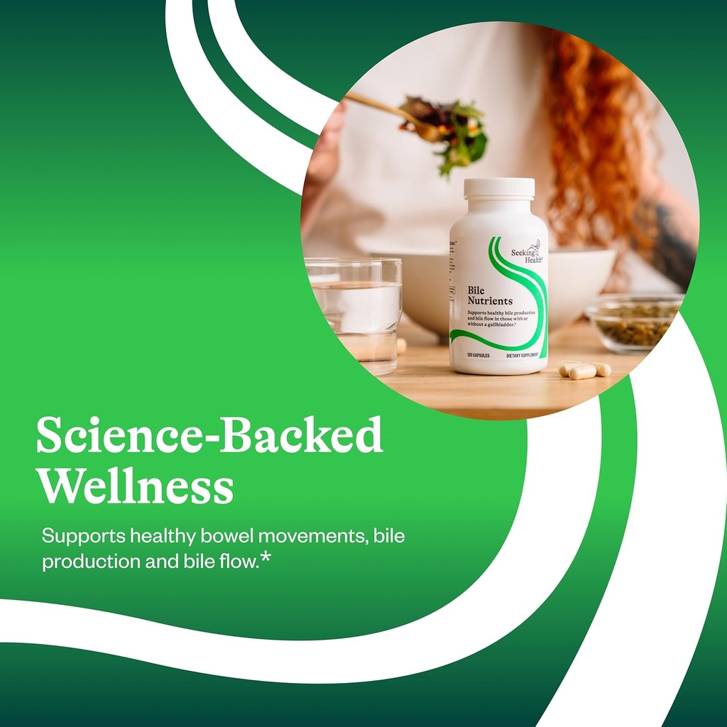 Seeking Health Bile Nutrients, Herbal Digestive Support for Healthy Gallbladder Function and Bile Production, Supports Healthy Fat Digestion and Liver Function (120 Capsules)* 5