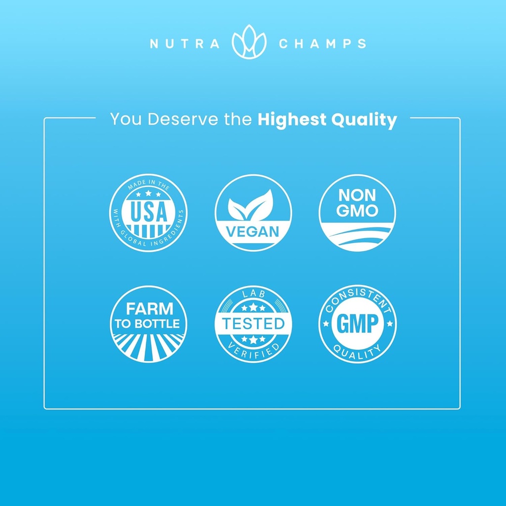 NutraChamps Super Greens Powder Premium Superfood | 20+ Organic Green Veggie Whole Foods | Wheat Grass, Spirulina, Chlorella | Antioxidant, Digestive Enzyme & Probiotic Blends (9.1 OZ, Tropical) 6