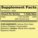 Generic Spring Valley Folate 1,333 mcg DFE, Folic Acid 800 mcg, 400 Tablets - Dietary Supplement, Women's Health Boost, Metabolism & Heart Support - Bundle with+ Sticker Dri Store 3
