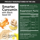 Smarter Nutrition Curcumin Softgels - Vegan High Absorption 400 mg Curcumin Supplement Standardized to 95% Tetrahydrocurcuminoids + Black Seed Oil & Ginger for Joint & Immune Health - 360 Ct 5