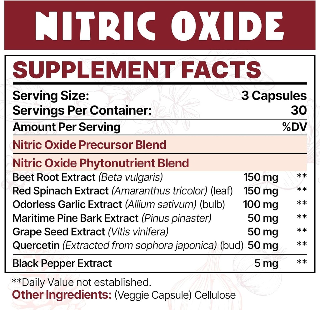 Nitric Oxide Supplement for Men (1 Bottle) 6