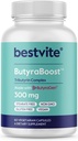 BESTVITE ButyraBoost 300mg Tributyrin Complex (60 Vegetarian Capsules) - No Stearates - Vegan - Non GMO - Gluten Free - Butyrate Gut Health Supplement 2