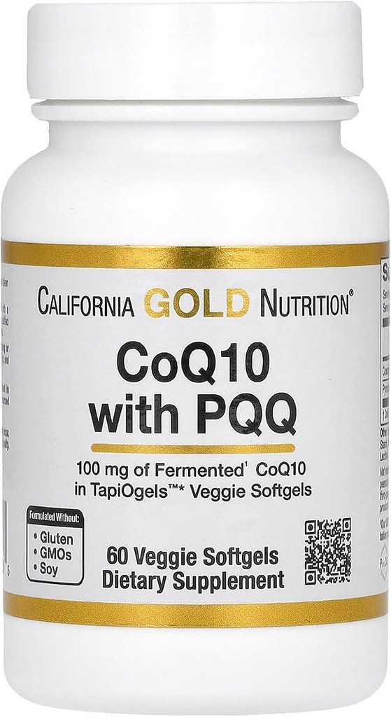 California Gold Nutrition CoQ10 with PQQ, Ubiquinone USP, Tapioca Veggie Softgel with Sunflower Lecithin, 100 mg, 60 Veggie Softgel 2