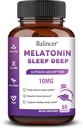 Melatonin 10 mg + L Theanine 5 mg & Magnesium 5 mg, Restful Sleep Support for Adults, Non-Habit Forming Sleep Aid Supplement for Calm and Relaxation, Vegan, Non-GMO, 60 Capsules 2