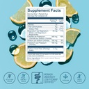 Psyllium Husk Fiber Lemonade 20 Count Travel Packs (6g Per Packet) - Psyllium Husk Powder for Digestive Health & Bloating Relief, Gluten Free, Sugar Free Prebiotic Fiber Powder, Non-GMO Supplement 6