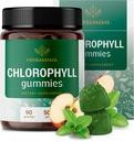 HERBAMAMA Chlorophyll Detox Gummies - 50mg Sodium Copper Chlorophyllin Internal Deodorant for Body Odor Support - Vegan, Non-GMO Antioxidant Supplement - 90 Pectin-Based Apple-Flavored Chews 2