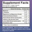 Melatonin 10 mg + L Theanine 5 mg & Magnesium 5 mg, Restful Sleep Support for Adults, Non-Habit Forming Sleep Aid Supplement for Calm and Relaxation, Vegan, Non-GMO, 60 Capsules 6