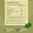 HERBAMAMA Chlorophyll Detox Gummies - 50mg Sodium Copper Chlorophyllin Internal Deodorant for Body Odor Support - Vegan, Non-GMO Antioxidant Supplement - 90 Pectin-Based Apple-Flavored Chews 4