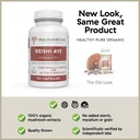 Reishi 415 Longevity Capsules (90ct), Turkey Tail Mushroom Extract Immune Support (90ct), Chaga Extract Mushroom Supplement (120 caps) 4