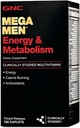 GNC Mega Men Energy & Metabolism Multivitamin | Increased Energy and Calorie Burning | 180 Count 2