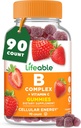 Lifeable Vitamin B Complex Gummies for Adults | with Vitamin C | Great Tasting Vitamin B Gummies | for Energy and Nerve System | Vegan B Complex Vitamins for Women, Men | 90 Gummies 2