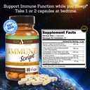 Immune Script with Epicor, Indian Echinacea Andrographis, Olive Leaf, Skullcap Root for Optimal Immune Function 3