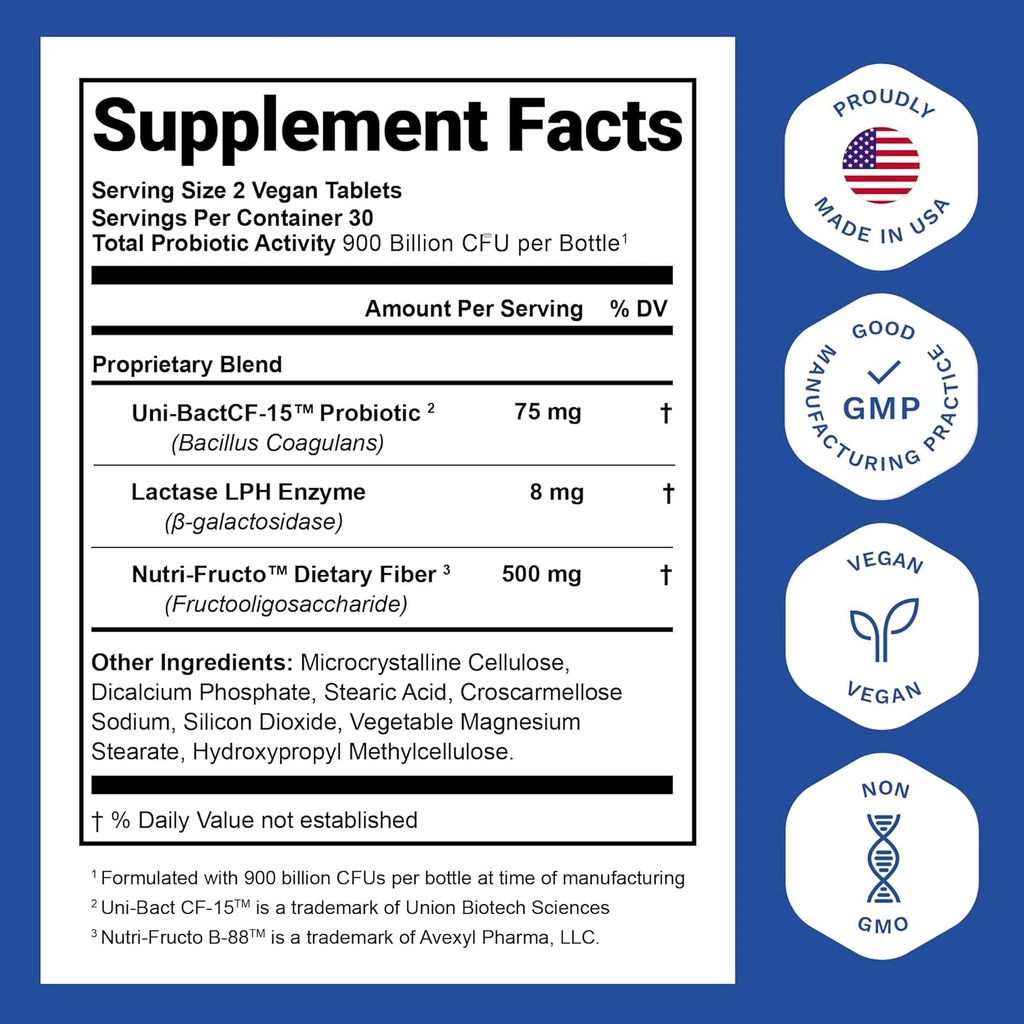 Nutrition Essentials GMP Certified Probiotic Dietary Supplement 6 Bottles 360 Capsules 3