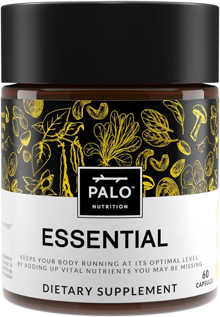 PALO Essential+ Adult One Daily Ritual Multivitamin with Vitamins D3, K2 (as MK7), B12, E, Folate, Minerals Boron and Magnesium and More (60 Capsules, 2 Month Supply) 2