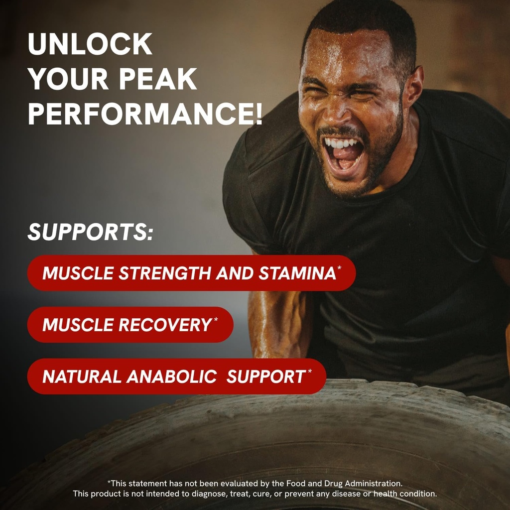 Turkesterone Supplement for Men - Organic Turkesterone Supplement for Muscle Growth w/Fadogia Agrestis Pterostilbene | Complexed Turkesterone Powder | 120 Turkestrone Vegan Capsules 1 Pack 3