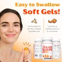 Orange Burps | D-Limonene Supplement - Acid Reducer (Antacid for Acid Reflux), Heartburn Relief, GERD Relief, and Indigestion Relief | Orange Peel Extract for Health and Wellness (1,000 mg, Pack of 5) 5