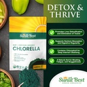 Sunlit Best USDA Organic Premium Chlorella Tablets 500 Tabs | 100% Pure Chlorella Superfood Supplement High in Protein, Chlorophyll, Vitamins, & Minerals | Supports Good Health, Wellbeing & Recovery 5