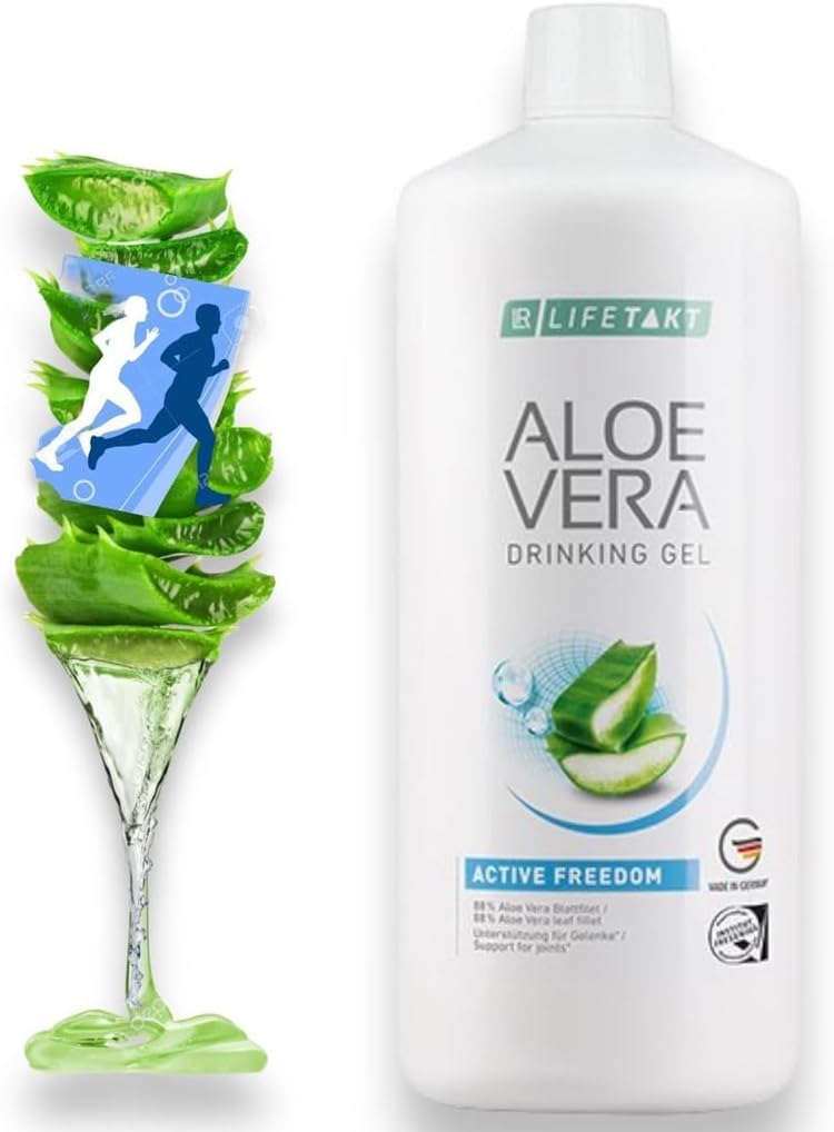 LR Lifetakt Aloe Vera Drinking Gel Active Freedom Health Care Women Men Drink Every Day Natural Treatment Set of 3-1000 ml./33.3 fl.oz 2