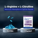 L-ARGININE PRO Supplement Powder | 30 Packets Single Serve Travel Size | 5,500mg of L-arginine Plus 1,100mg L-Citrulline, Grape 5